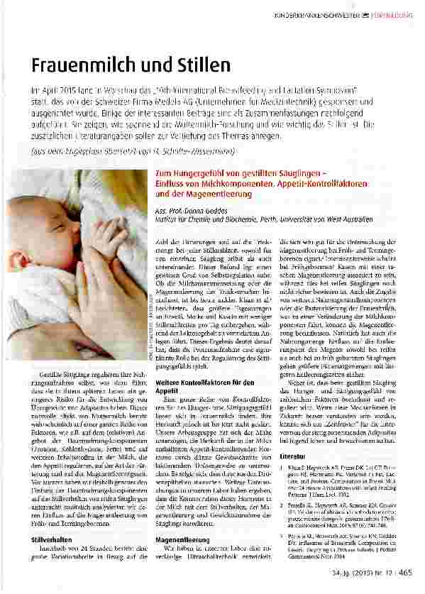Vorschauseite 1: Frauenmilch und Stillen