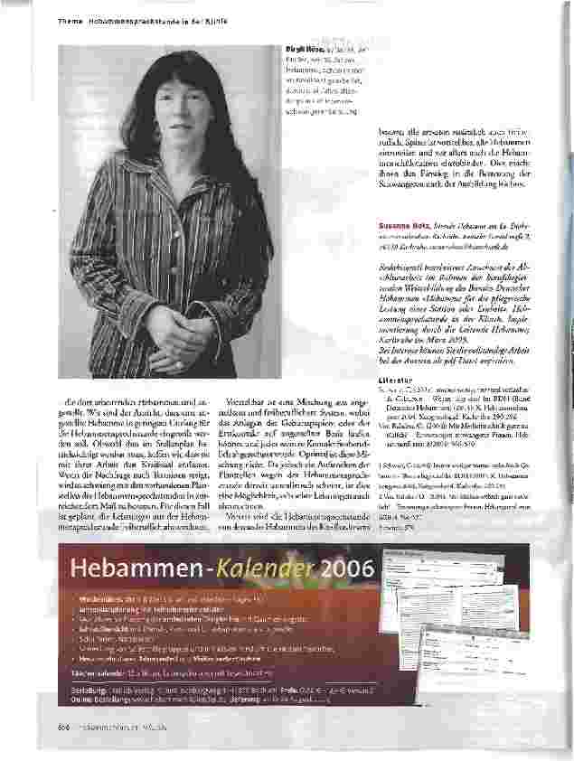 Vorschauseite 5: Gibt es einen Bedarf für Hebammensprechstunden?