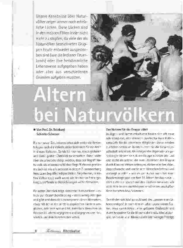 Vorschauseite 1: Altern bei Naturvölkern