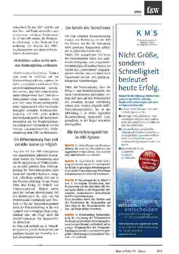 Vorschauseite 3: Das einfache ABC der Reha-Klinik-KostenKostencontrolling in der Rehabilitation -dargestellt am Beispiel der Eggeland-Klinik Bad Driburg