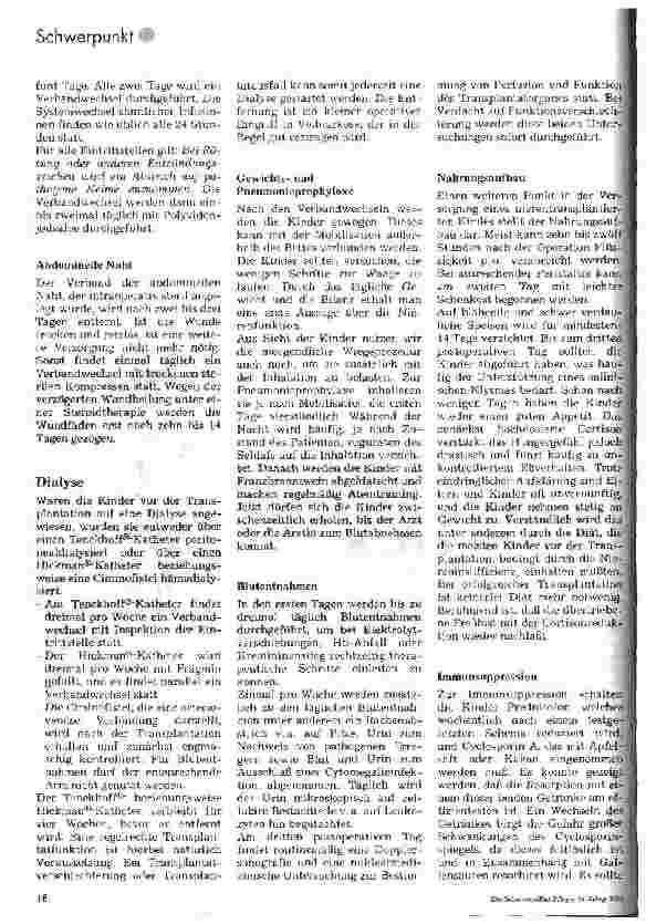 Vorschauseite 4: Pflege nach Nierentransplantation im Kindesalter