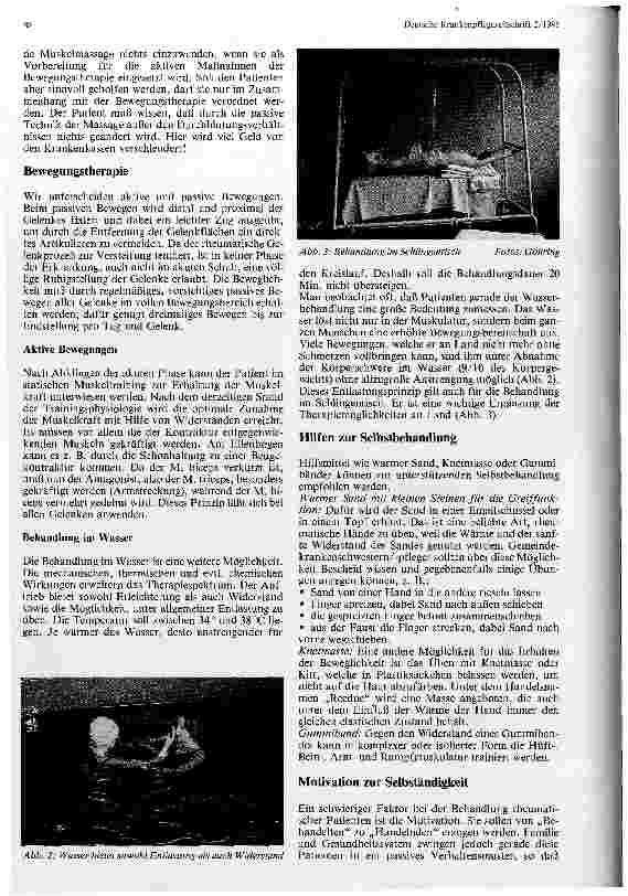 Vorschauseite 2: Krankengymnastische Maßnahmen bei der chronischen Polyarthritis
