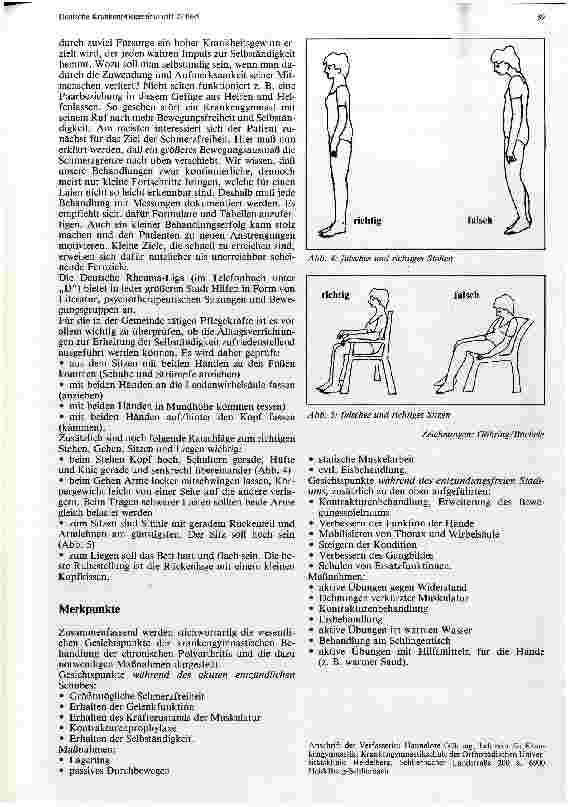 Vorschauseite 3: Krankengymnastische Maßnahmen bei der chronischen Polyarthritis