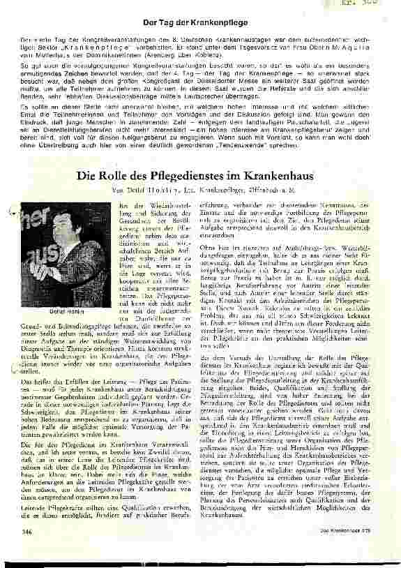 Vorschauseite 1: Die Rolle des Pflegedienstes im Krankenhaus