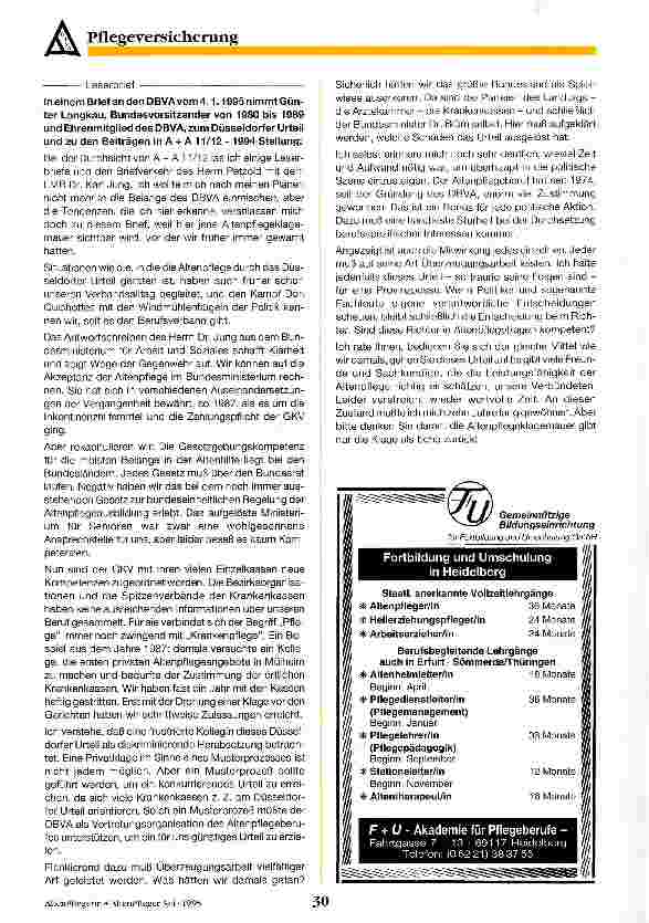 Vorschauseite 6: Die Biographie eines Bewohners als Inhalt des Faches Pflege des Alten Menschen Grundsätzliche Überlegungen - Methodische Vorgehensweise