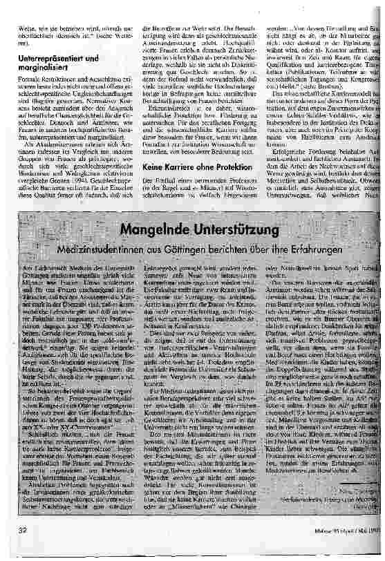 Vorschauseite 3: Karriere nach dem Zufallsprinzip Berufliche Aufstiegschancen von Medizinerinnen