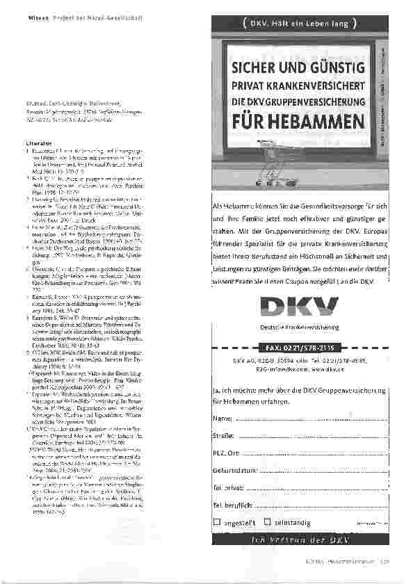 Vorschauseite 4: Früherkennung postpartaler Depressionen