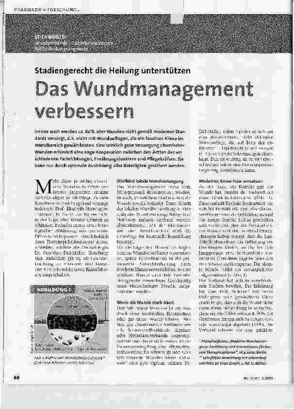 Vorschauseite 1: Das Wundmanagement verbessern