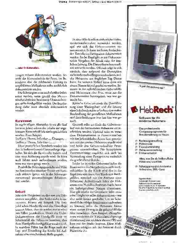Vorschauseite 3: Dokumentation von Schwangerschaft, Geburt und Wochenbett