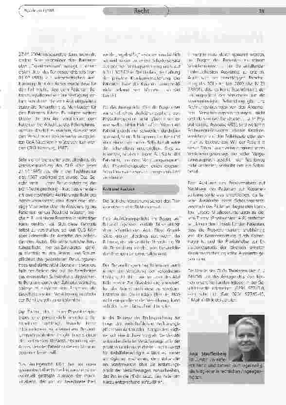 Vorschauseite 2: Die Aufklärungspflichtdes Physiotherapeuten zu Behandlungs risiken und zur Kostenerstattung