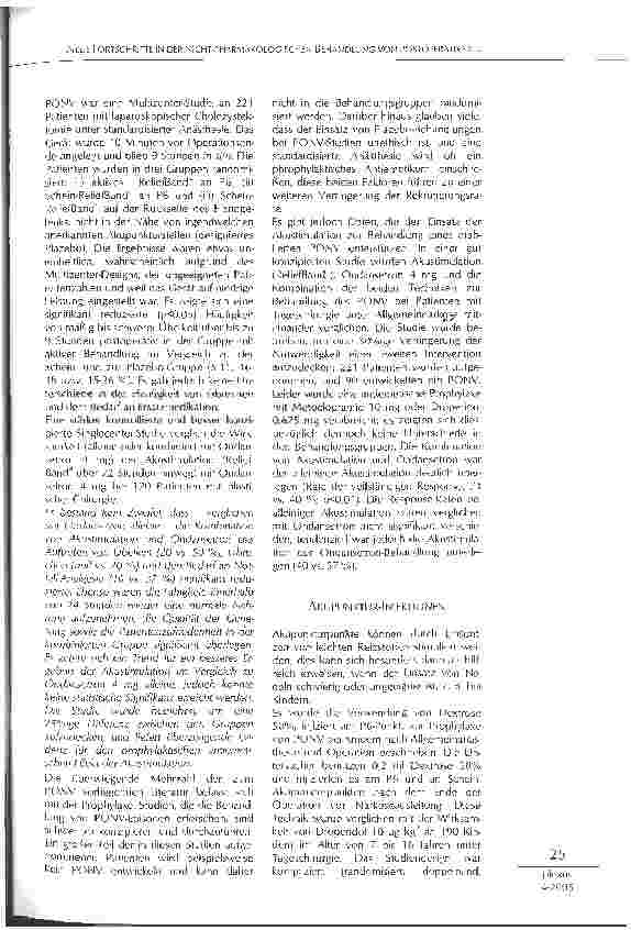 Vorschauseite 3: ALUSTIMULATION WIRKT ANTIEMETISCH