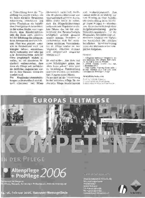 Vorschauseite 4: Ärztemangel - Pflege springt einAbkehr von pflegespezifischen Aufgaben?
