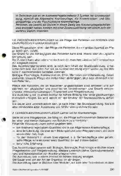 Vorschauseite 5: Europarat - Empfehlungen zur Weiterbildung von Pflegepersonen