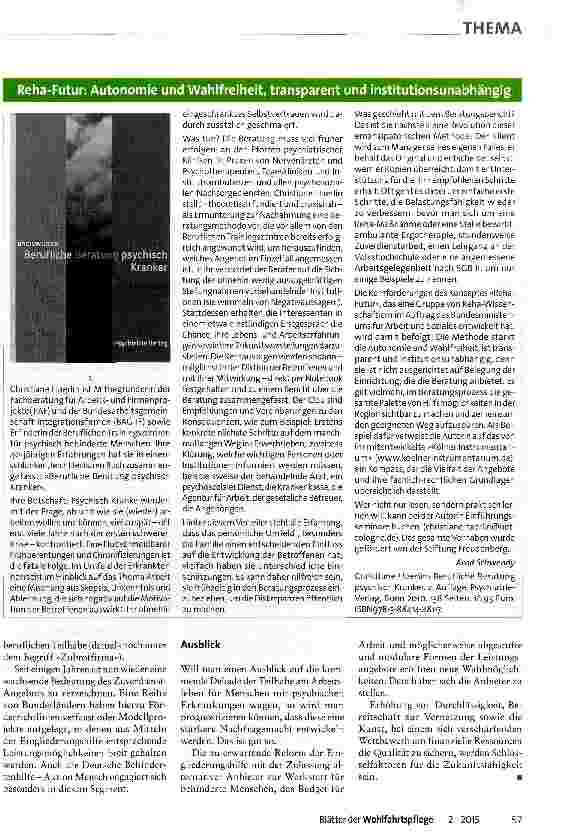 Vorschauseite 4: Teilhabe am Arbeitsleben