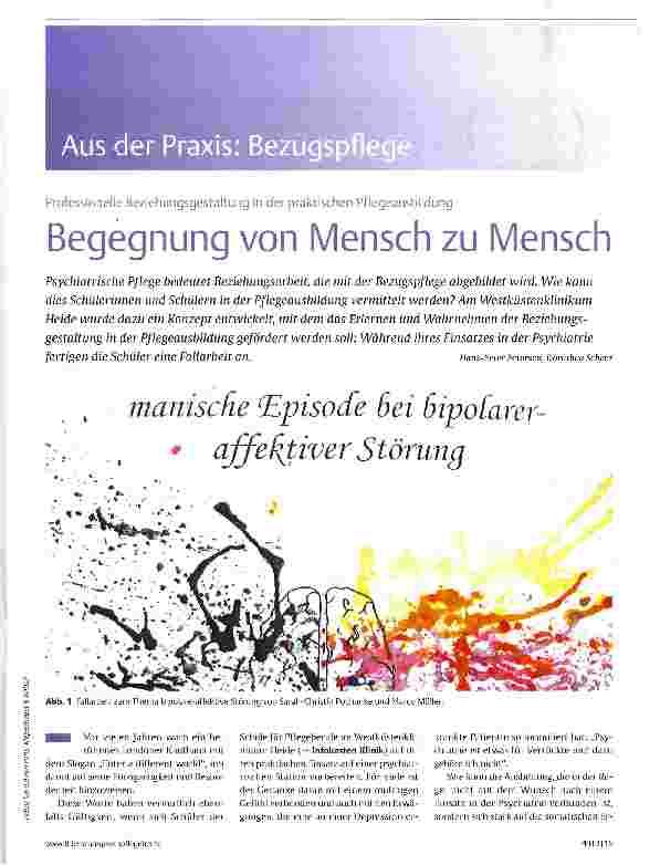 Vorschauseite 1: Begegnung von Mensch zu Mensch
