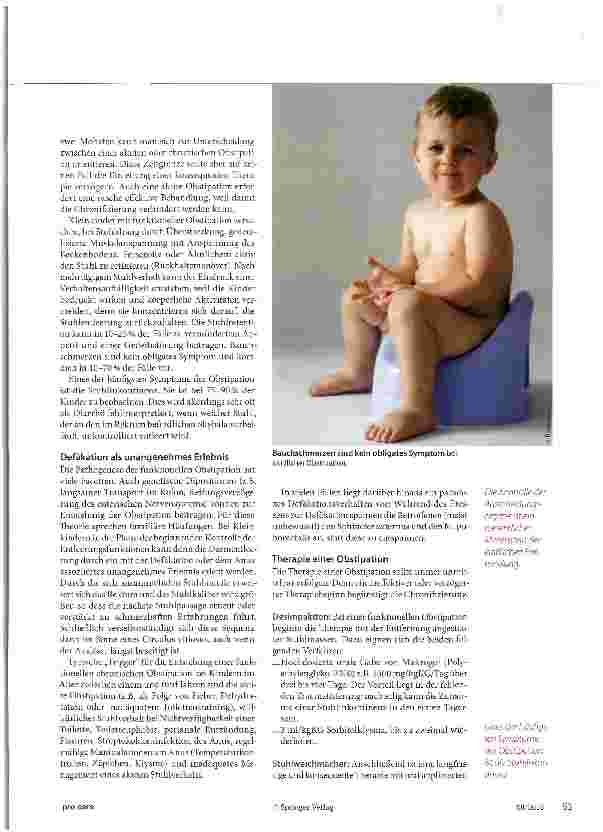 Vorschauseite 2: Verstopfung bei Kindern Obstipation: Immer ernst nehmen