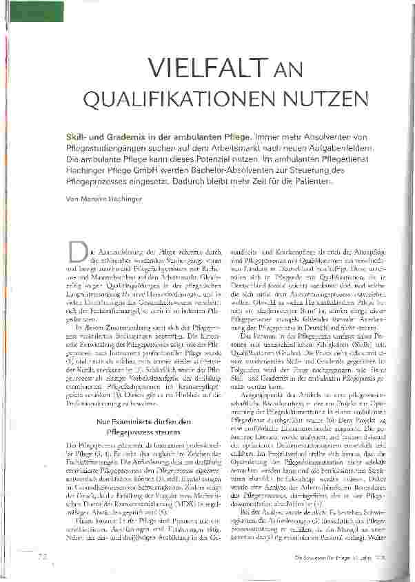 Vorschauseite 1: VIELFALT AN QUALIFIKATIONEN NUTZEN