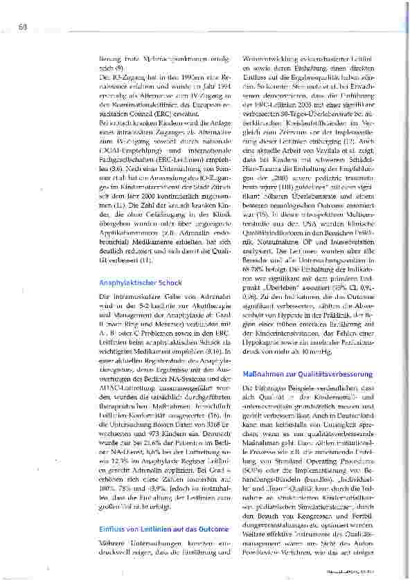 Vorschauseite 3: Wie schlecht sind wir wirklich? Qualität in der Kindernotfallund Intensivmedizin