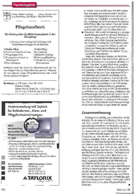 Vorschauseite 4: Es ist nicht mehr auszuhalten. .. Mobbing: Ursachen und Lösungswege