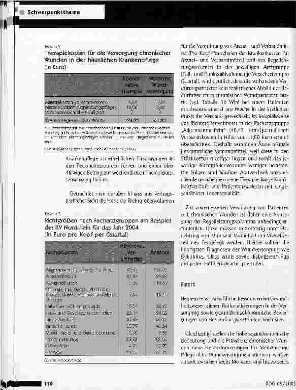 Vorschauseite 5: Modernes Wundmanagement im Spannungsfeld zwischen Anspruch und Wirtschaftlichkeit