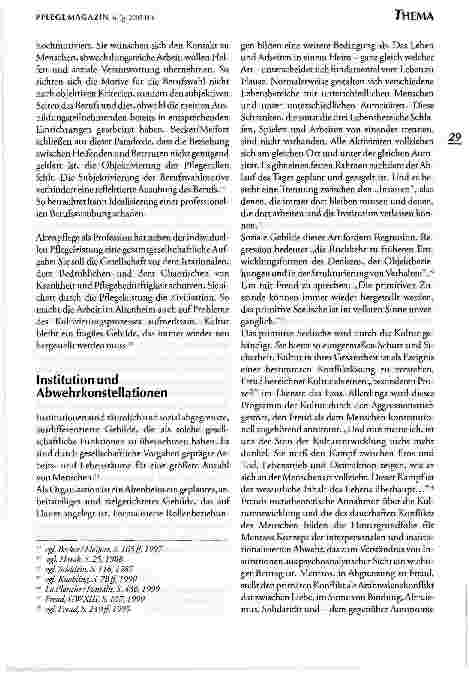 Vorschauseite 4: Psychoanalytische Aspekte zur Arbeit in der stationären Altenpflege.