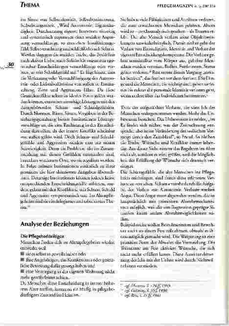 Vorschauseite 5: Psychoanalytische Aspekte zur Arbeit in der stationären Altenpflege.