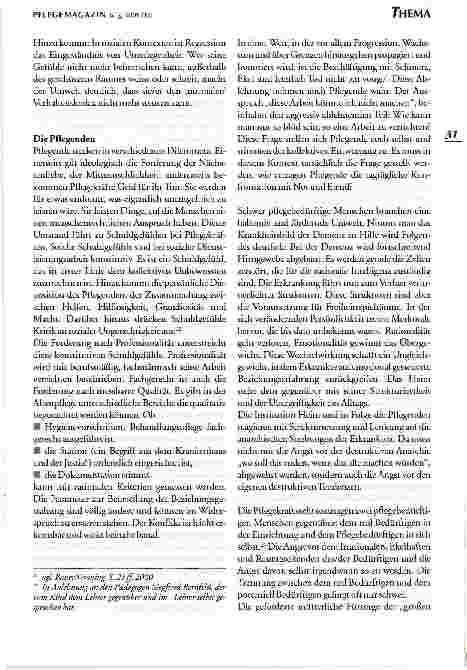Vorschauseite 6: Psychoanalytische Aspekte zur Arbeit in der stationären Altenpflege.