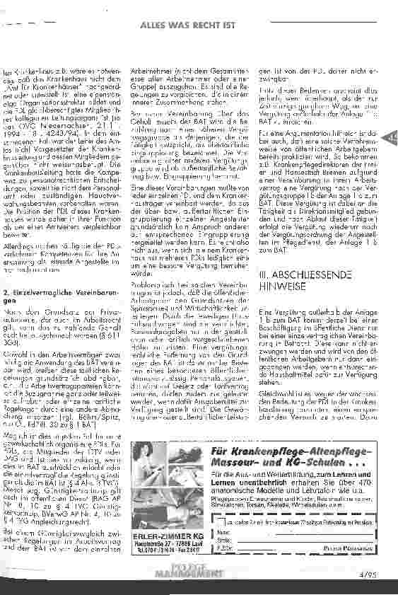 Vorschauseite 3: Die Eingruppierung der Pflegedienstleitungen