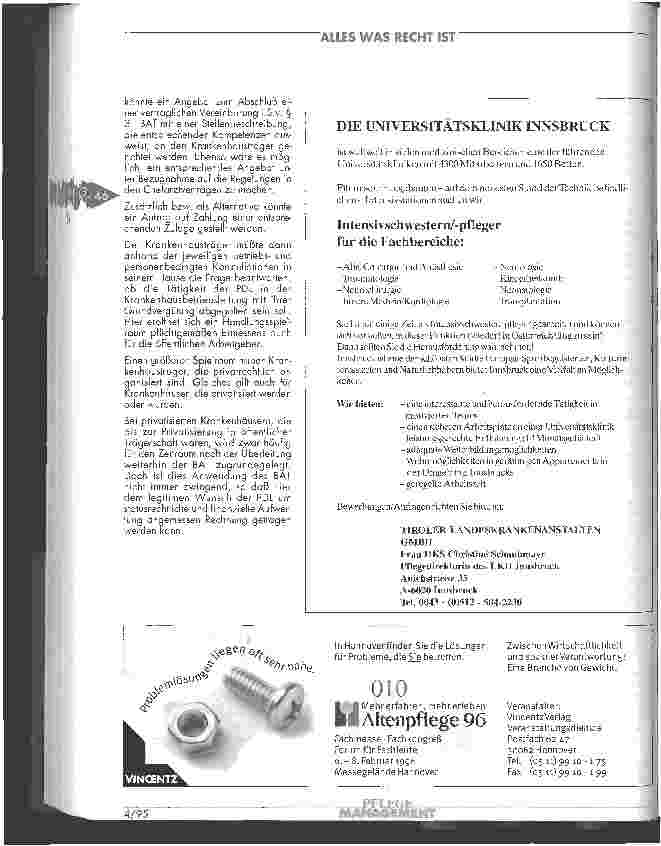 Vorschauseite 4: Die Eingruppierung der Pflegedienstleitungen
