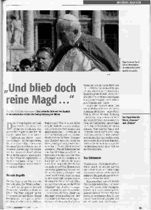Vorschauseite 1: Und blieb doch reine Magd..