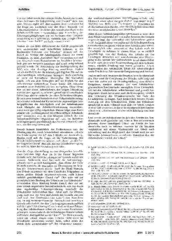 Vorschauseite 4: Irrungen und Wirrungen des Urlaubsrechts aufgrund der Rechtsprechung des EuGH und BAG und deren Umsetzung in der Praxis