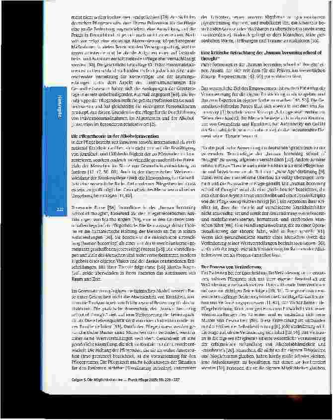Vorschauseite 3: Die Möglichkeiten der Pflege in der Alkoholprävention - Pflege ist die ungenutzte Ressource in der Gesundheitsförderung