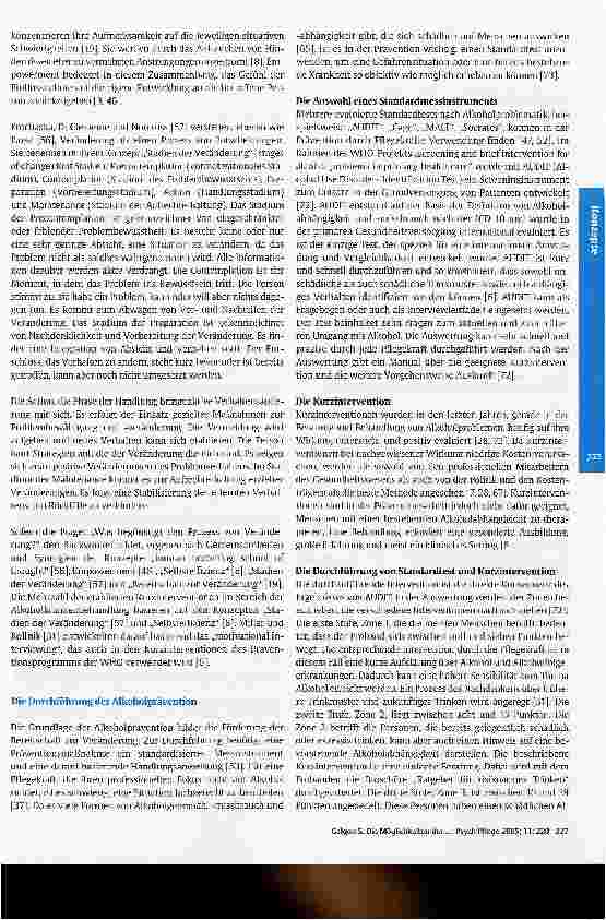 Vorschauseite 4: Die Möglichkeiten der Pflege in der Alkoholprävention - Pflege ist die ungenutzte Ressource in der Gesundheitsförderung