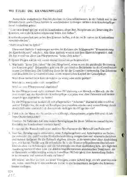 Vorschauseite 1: Wo steht die Krankenpflege