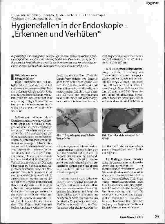 Vorschauseite 1: Hygienefallen in der Endoskopie Erkennen und Verhüten