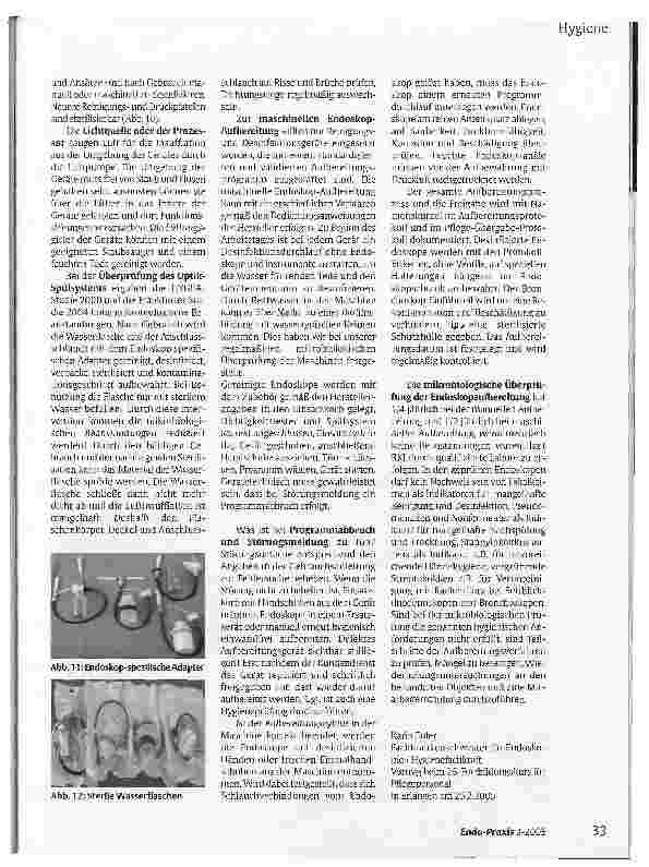 Vorschauseite 5: Hygienefallen in der Endoskopie Erkennen und Verhüten