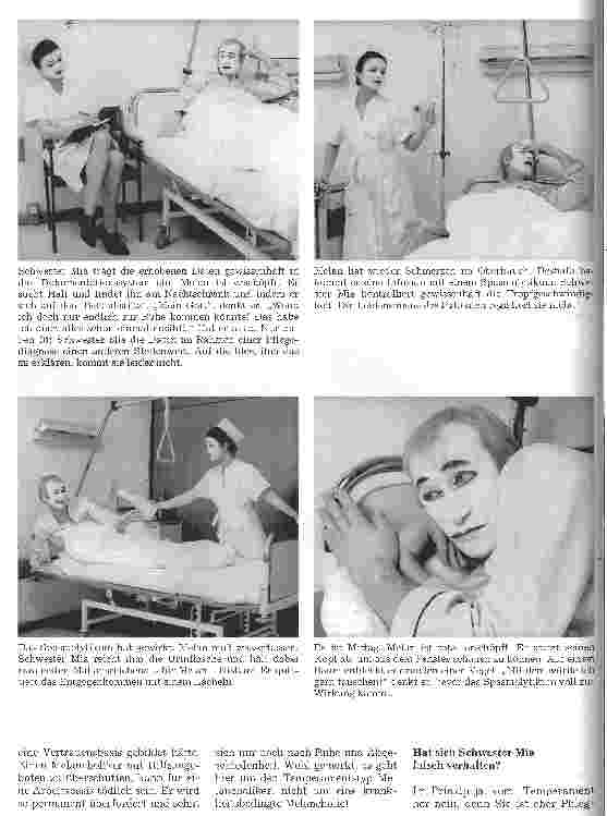 Vorschauseite 4: Die Krankenbeobachtung - bildhaft dargestellt an der Aufnahmesituation des Patienten - 1. Folge: Melan - ein Melancholiker