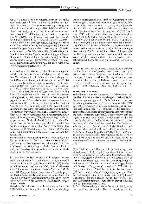 Vorschauseite 6: Wunderheiler benötigen keine Erlaubnis nachdem HeilpraktikergesetzBeschluss des Bundesverfassungsgerichts vom 2. März 2004 - AZ: 1 BvR 784/03