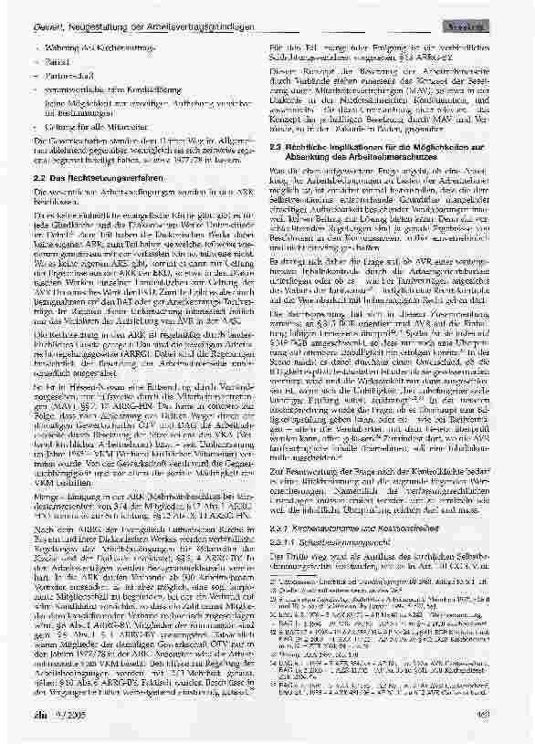 Vorschauseite 3: Neugestaltung der Arbeitsvertragsgrundlagen in Einrichtungen der evangelischen Kirchen über den 3. Weg