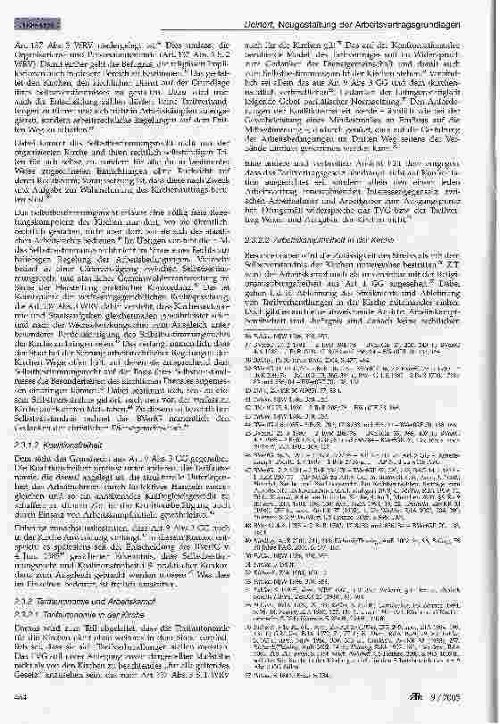 Vorschauseite 4: Neugestaltung der Arbeitsvertragsgrundlagen in Einrichtungen der evangelischen Kirchen über den 3. Weg