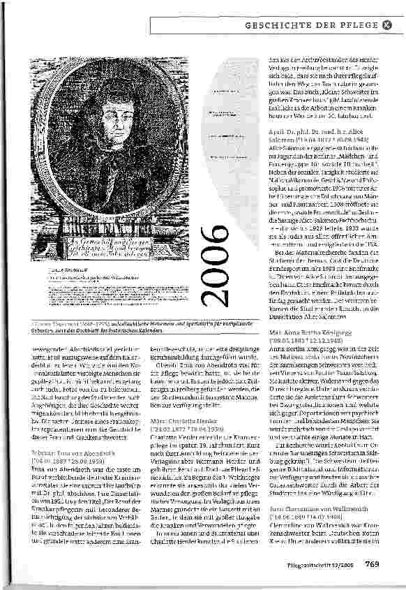 Vorschauseite 2: Ein studentisches Gemeinschaftsprojekt begleitet durch das Jahr 2006