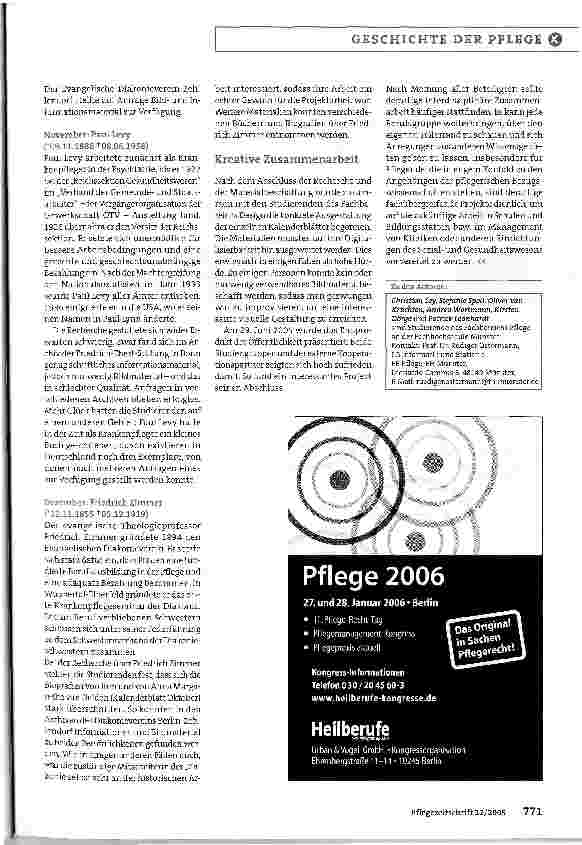 Vorschauseite 4: Ein studentisches Gemeinschaftsprojekt begleitet durch das Jahr 2006