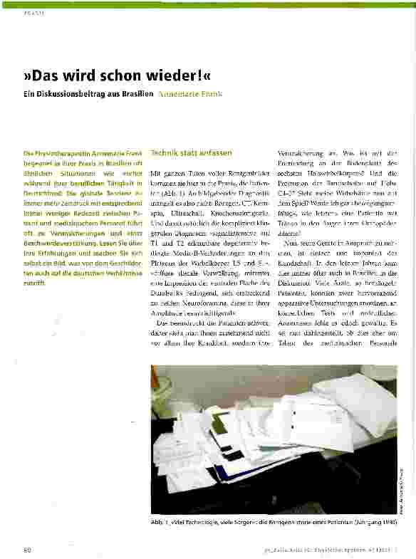 Vorschauseite 1: »Das wird schon wieder!«