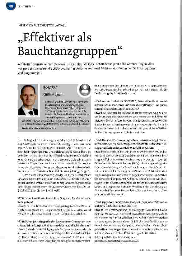 Vorschauseite 1: Effektiver als Bauchtanzgruppen