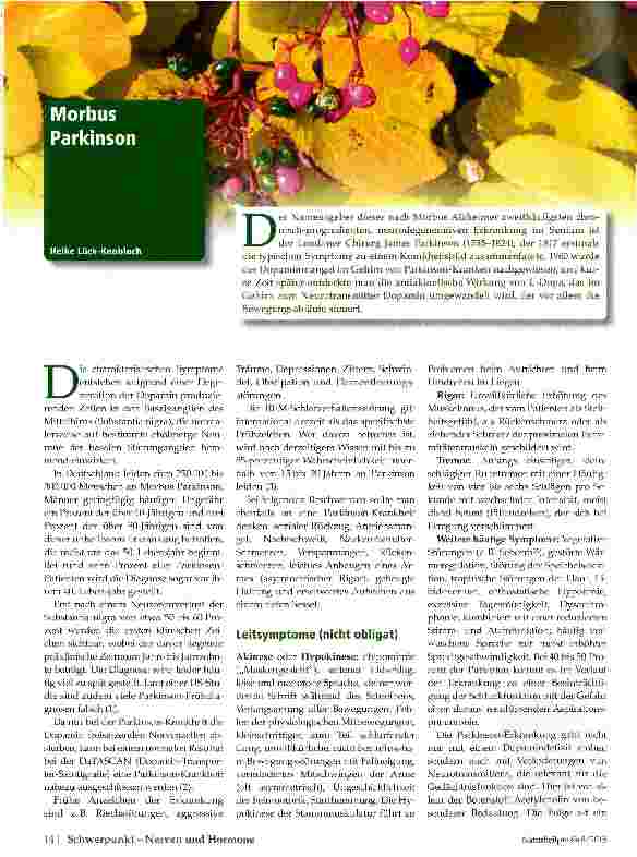 Vorschauseite 1: Morbus Parkinson