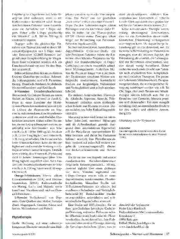 Vorschauseite 4: Morbus Parkinson