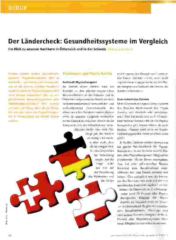 Vorschauseite 1: Der Ländercheck: Gesundheitssysteme im Vergleich