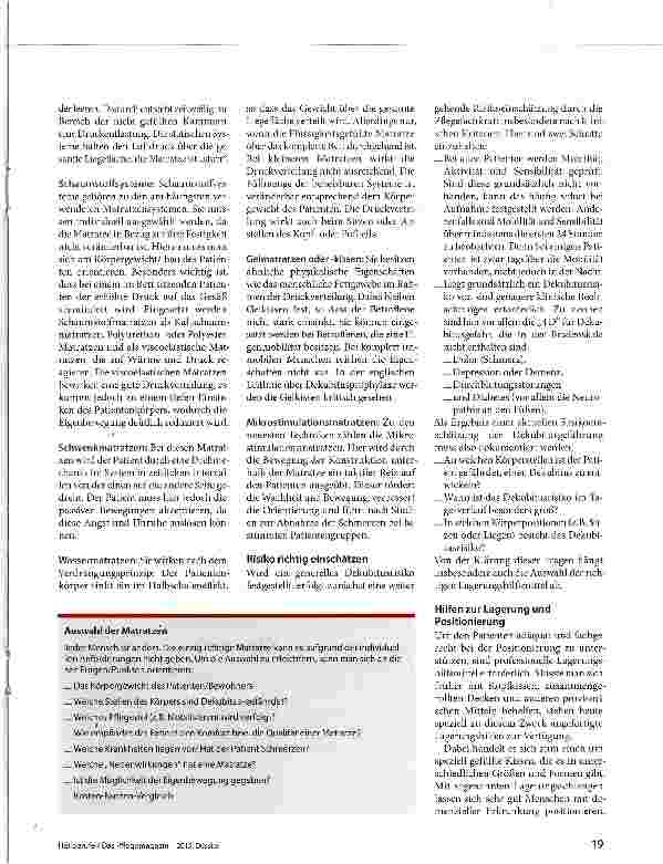 Vorschauseite 2: Den Druck entlasten und verteilen