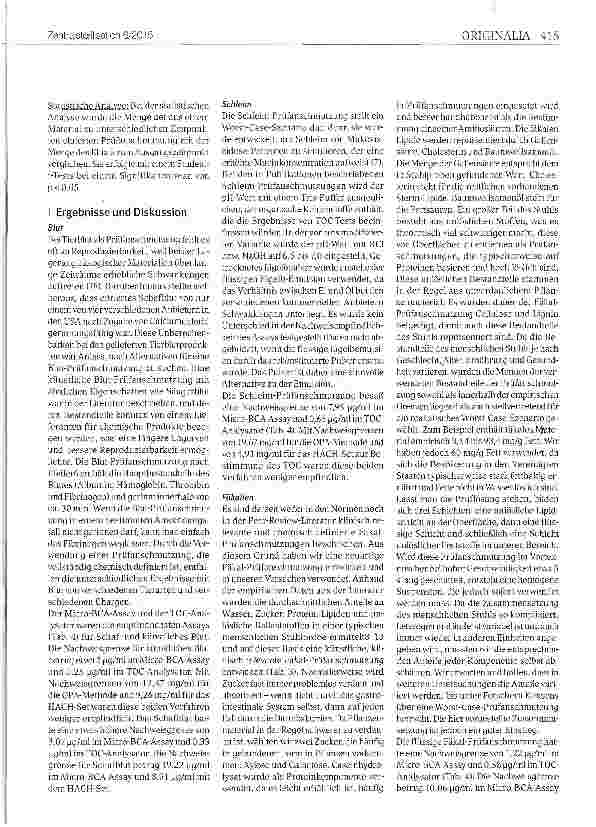 Vorschauseite 4: Chemisch definierte, klinisch relevante Prüfan-schmutzungen zur Validierung der Reinigung von wiederverwendbaren Medizinprodukten