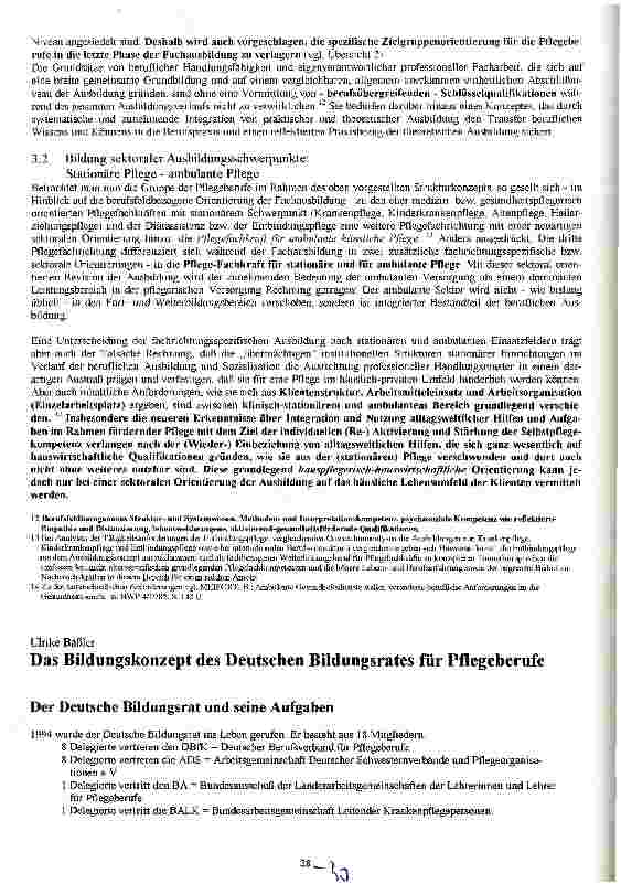 Vorschauseite 1: Das Bildungskonzept des deutschen Bildungsrates für PflegeberufeDer Deutsche Bildungsrat und seine Aufgaben